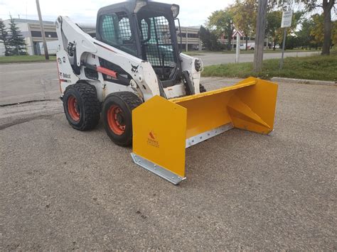 skid steer snow bucket extension|snow pusher for skid steer.